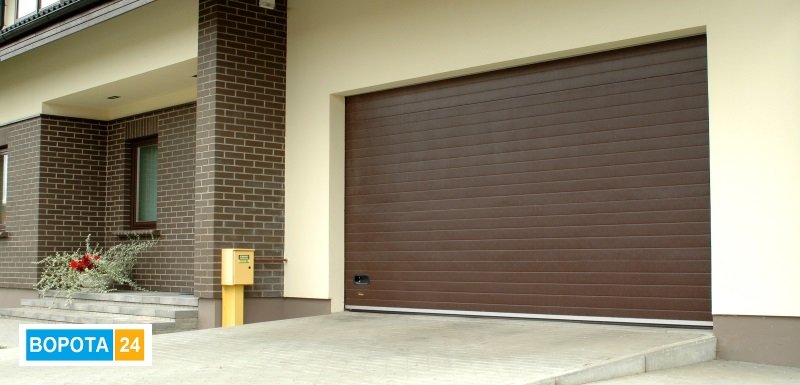 Автоматические секционные ворота в гараж - компания "Ворота 24"