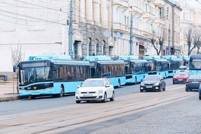 Десять польських тролейбусів виходять на маршрут у Вінниці